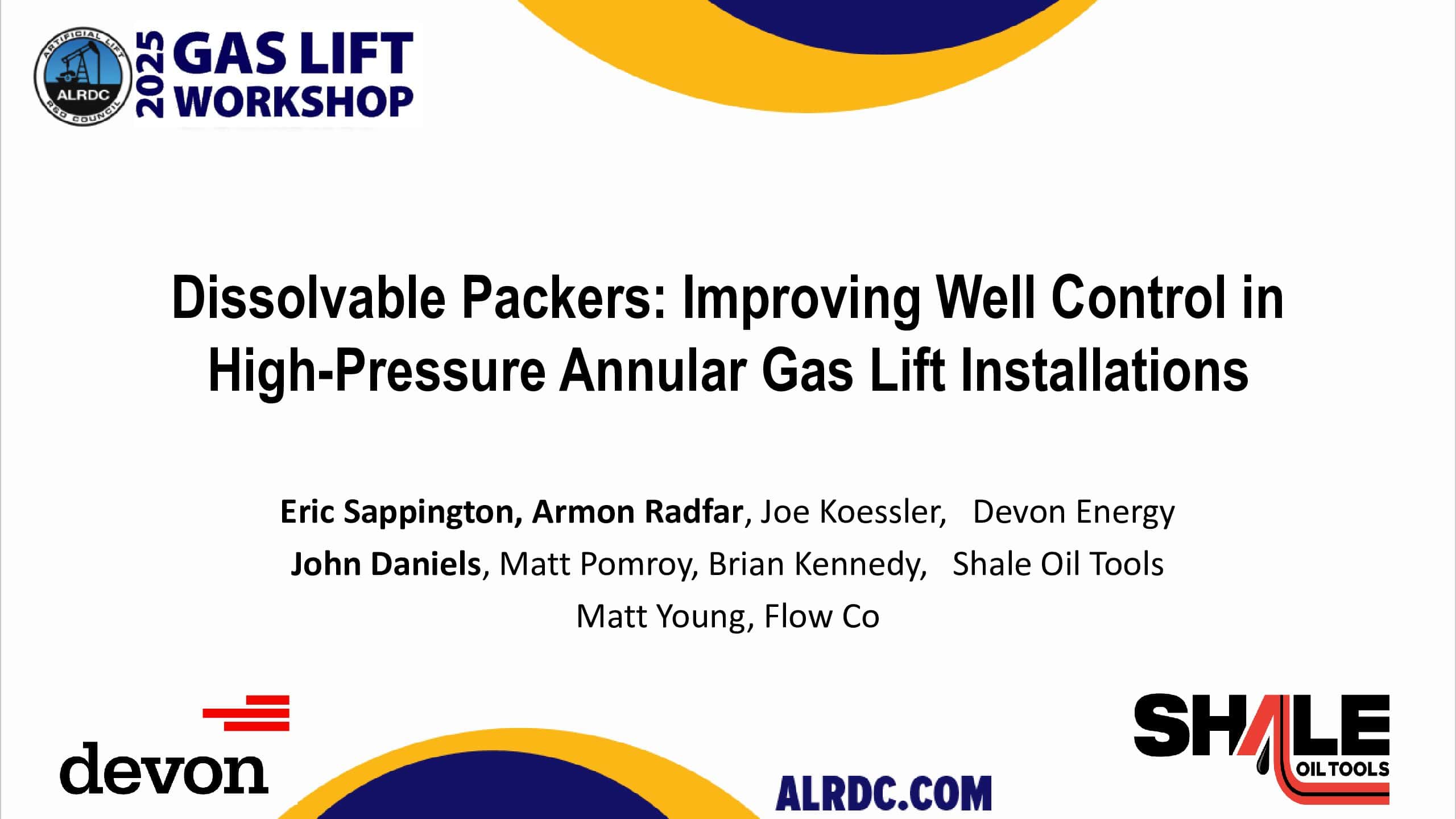 Dissolvable Packers: Improving Well Control in High-Pressure Annular Gas Lift Installations