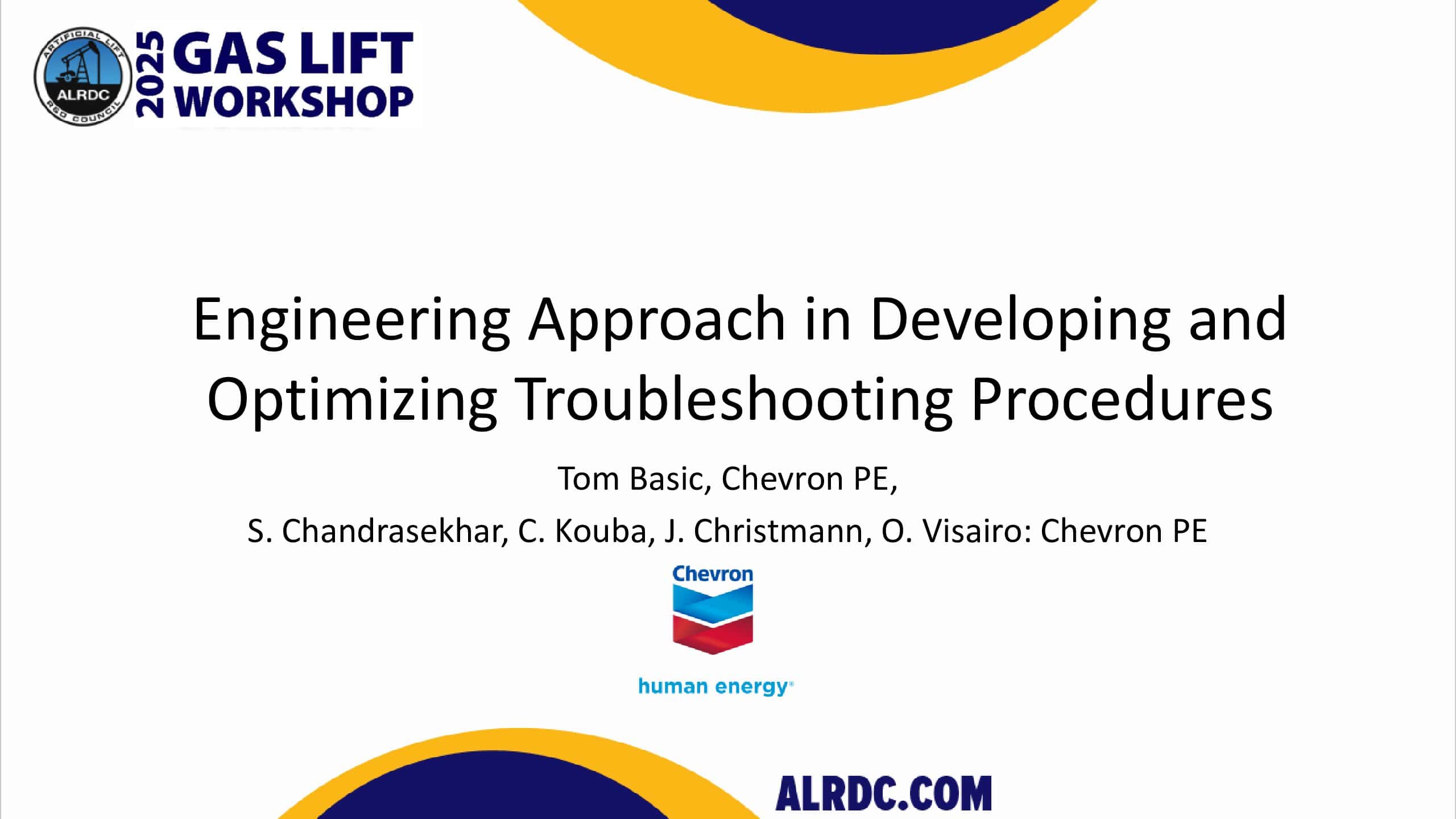 Engineering approach in developing and optimizing troubleshooting procedures