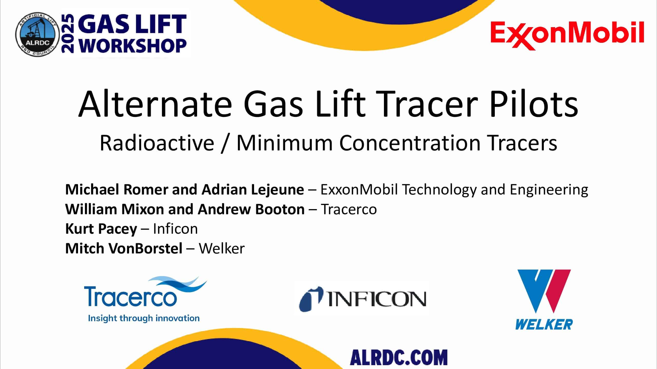 Alternate Gas Lift Tracer Pilots
