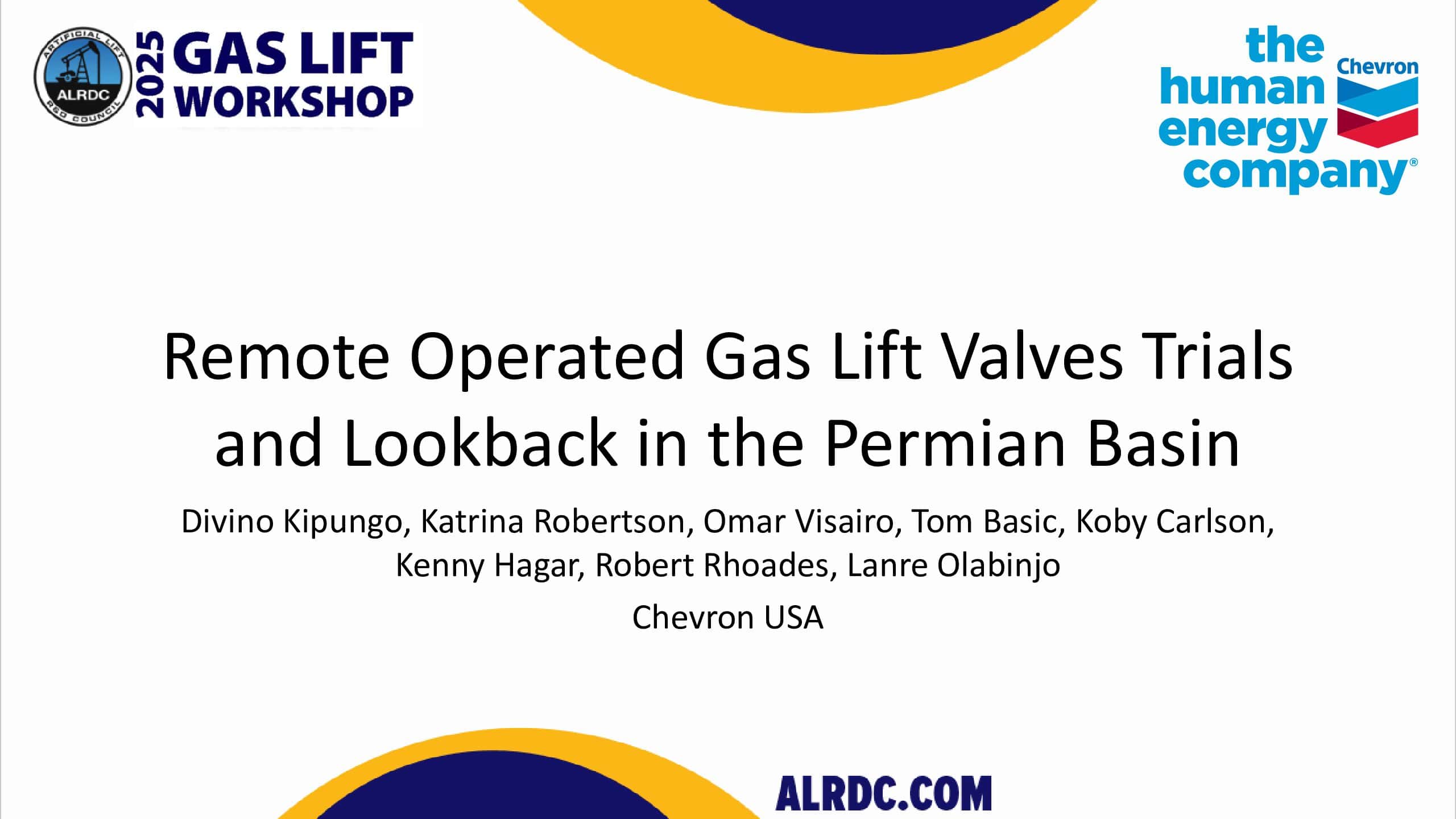 Remote Operated Gas Lift Valves Trials and Lookback in the Permian Basin