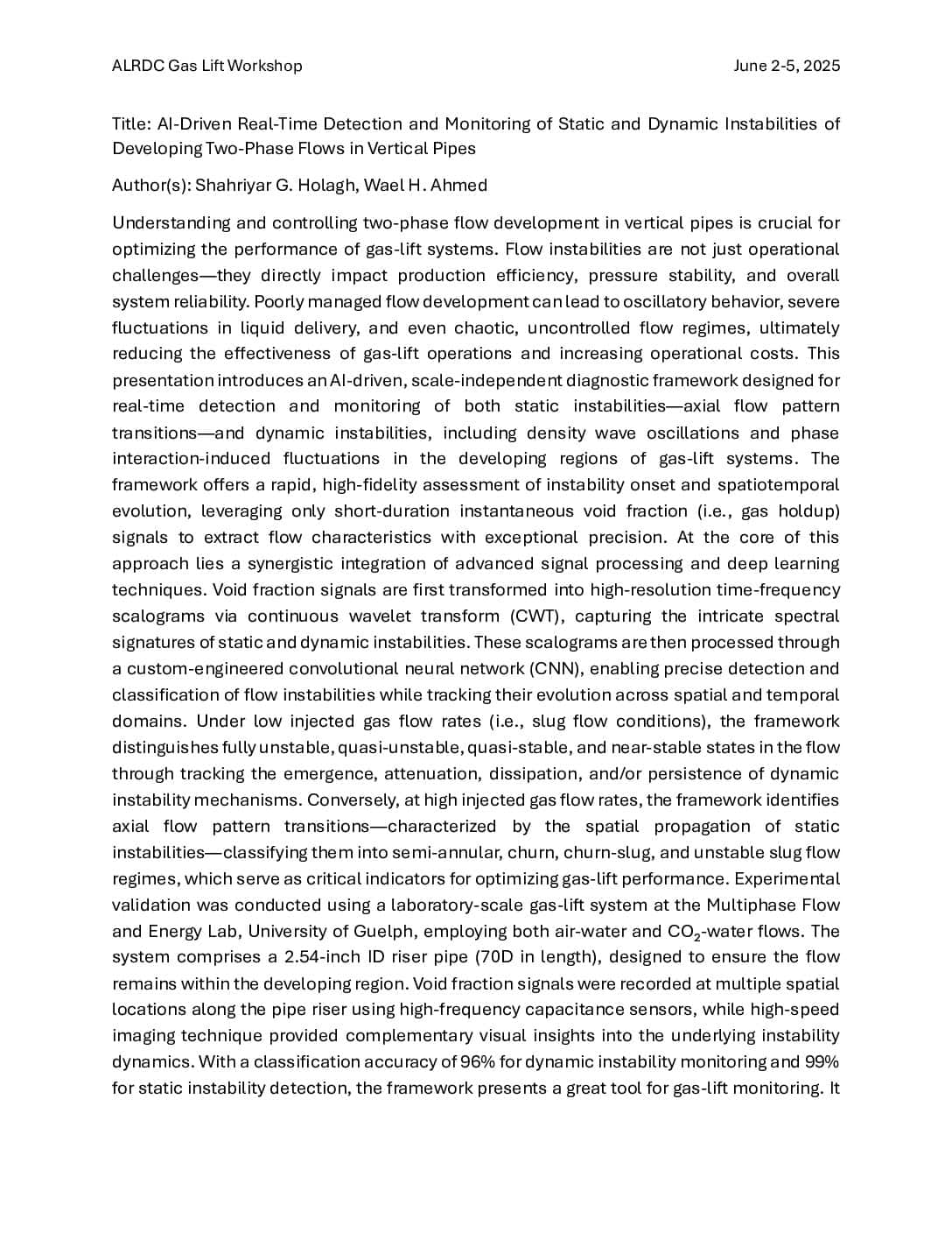 AI-Driven Real-Time Detection and Monitoring of Static and Dynamic Instabilities of Developing Two-Phase Flows in Vertical Pipes