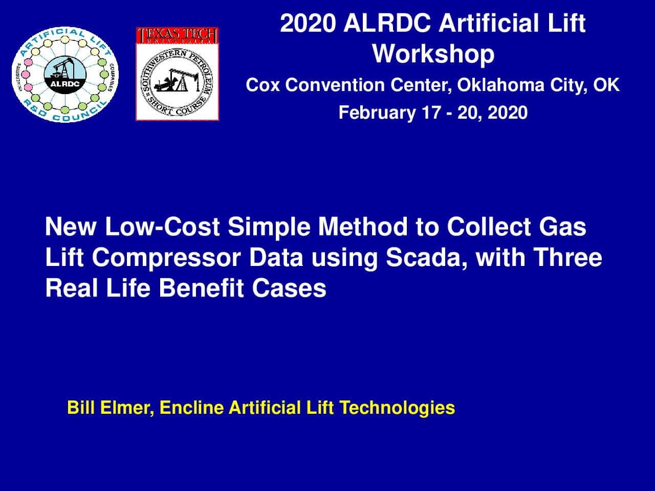 New Low-Cost Simple Method to Collect Gas Lift Compressor Data using Scada, with Three Real Life Benefit Cases