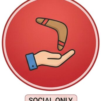 Hand holding a vaccine syringe with "Social Only" label for social media use.